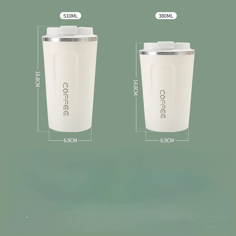 Stainless Steel Insulated Travel Coffee Mug – Leakproof Thermos