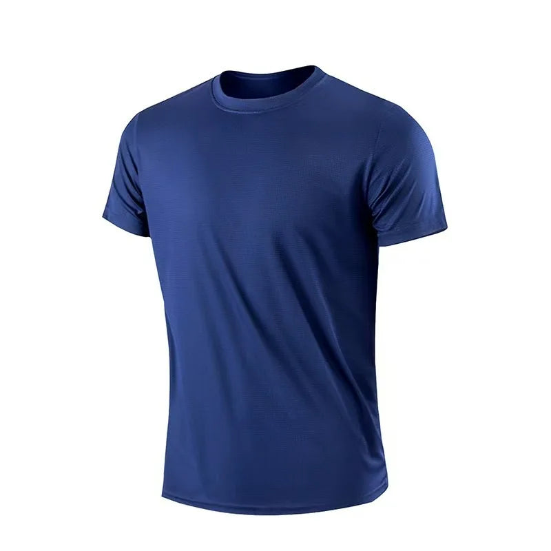 Men's Quick Dry Running T-Shirt – Loose Breathable Sport Tee