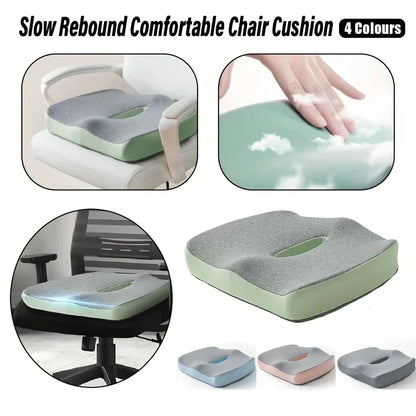 Memory Foam Seat Cushion – 3-Zone Ergonomic Posture Support