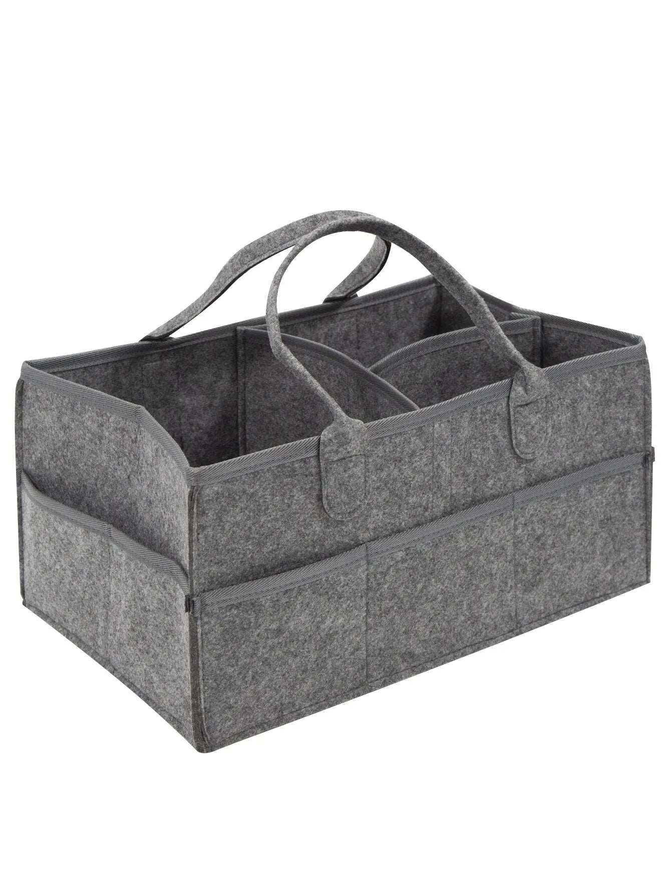 Diaper Caddy Organizer – Foldable Felt Storage Tote Bag