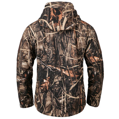 Men's Camouflage Hunting Jacket – Waterproof Fleece Soft Shell