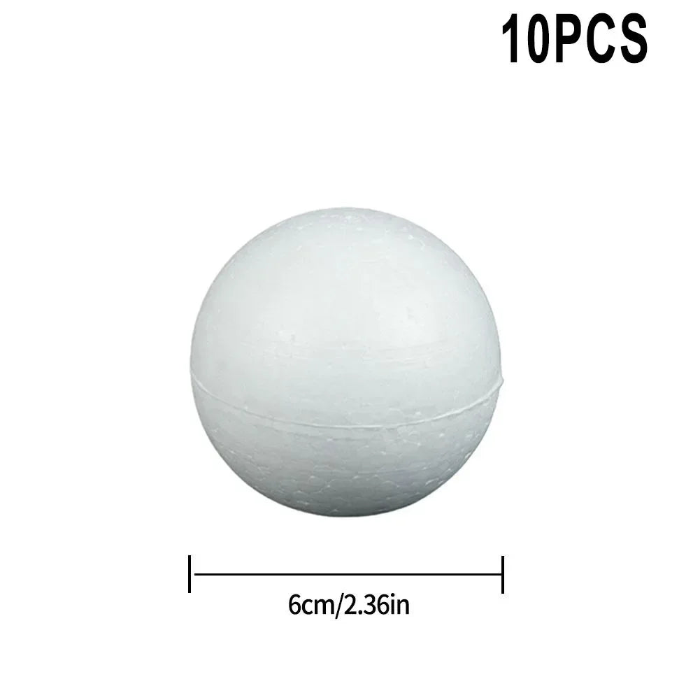 Polystyrene Foam Balls 10pcs DIY Craft Party Decoration