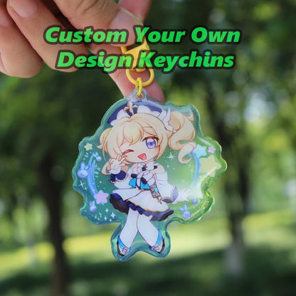 Custom Acrylic Keychain – Personalized Photo & Logo Design
