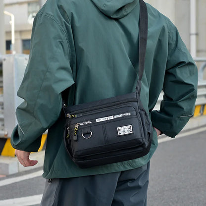 Men's Oxford Crossbody Bag – Large Capacity Multi-Pocket Shoulder Bag
