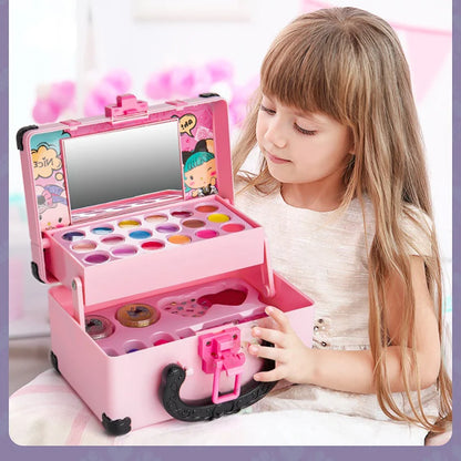 Kids Pretend Play Makeup Set – Princess Beauty Toy Suitcase