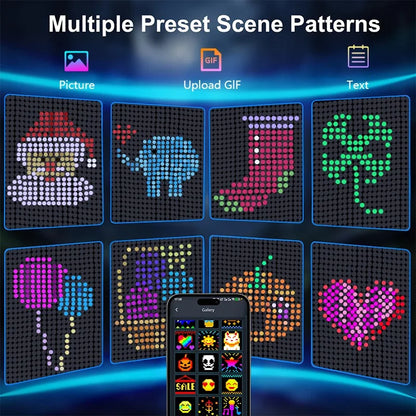 Smart LED Curtain Lights – App Control, Music Sync, DIY Pattern, IP65 Waterproof