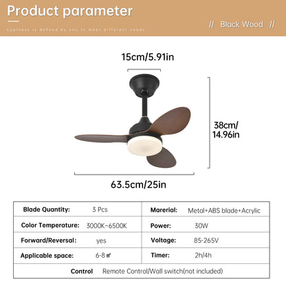 Ceiling Fan with Light – Low Profile Remote Control Fan, 25–52 Inch