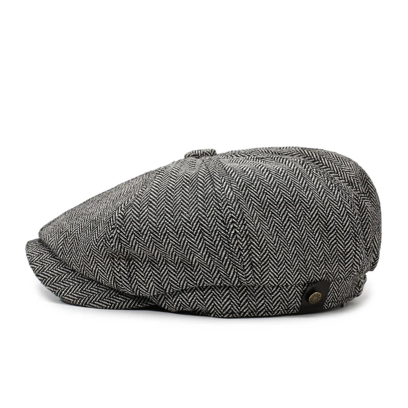 Newsboy Cap – Unisex Retro Cotton Beret for Travel & Casual Wear