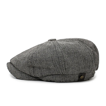 Newsboy Cap – Unisex Retro Cotton Beret for Travel & Casual Wear