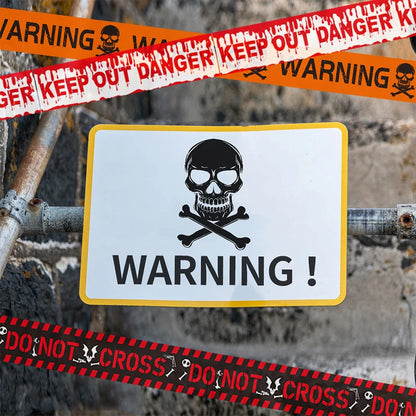 Halloween Fright Tape – Haunted Keep Out Warning Barrier Tape