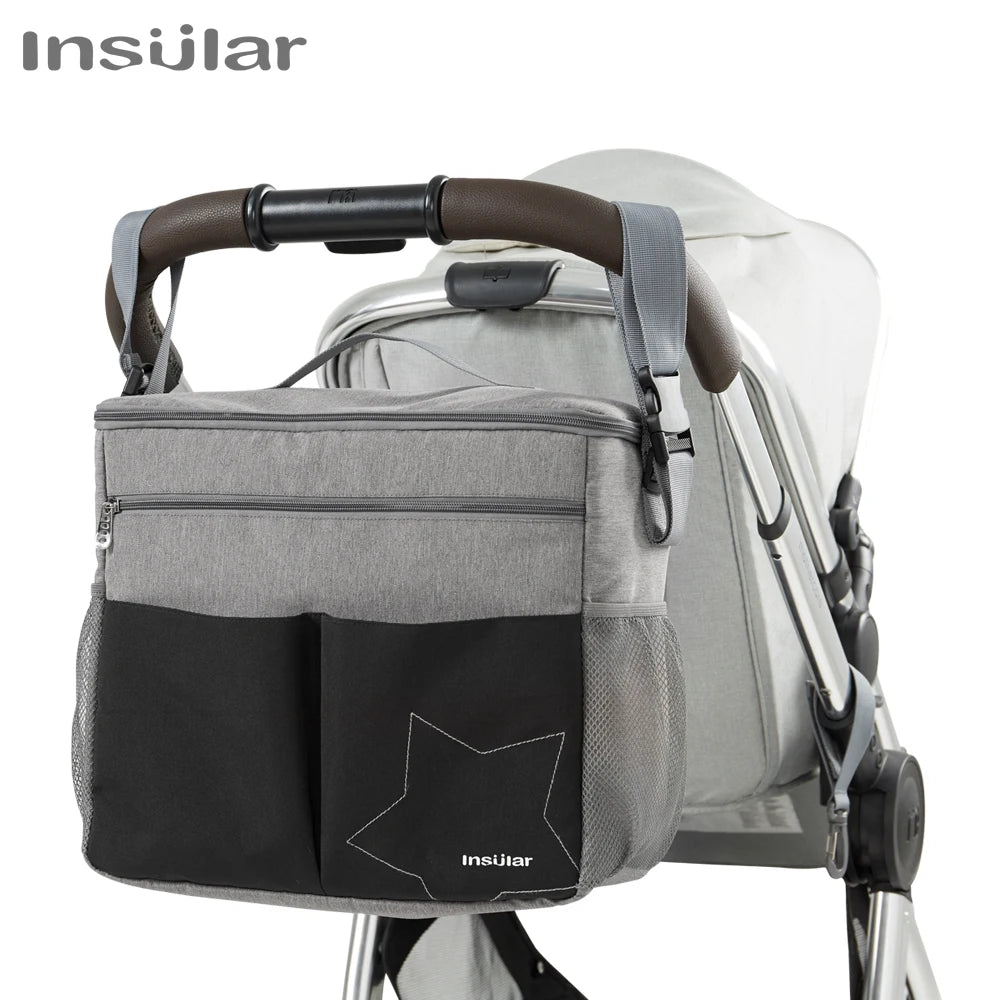 Large Capacity Diaper Bag Backpack – Travel Nappy Bag with Anti-Loss Zipper