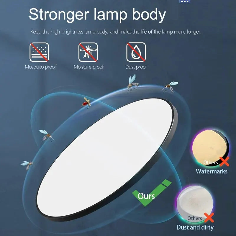 Smart LED Ceiling Light Dimmable | App & Remote Control