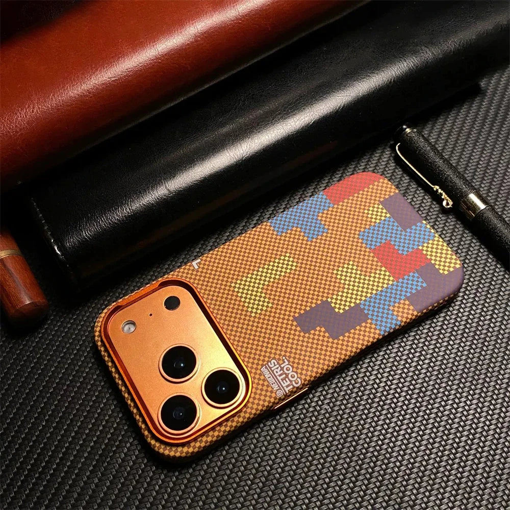Magsafe Carbon Fiber Texture iPhone Case