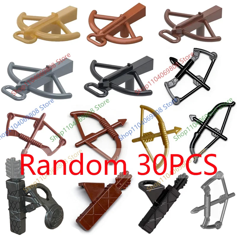 Medieval Military Building Blocks Parts – Castle Knights Weapons Accessories