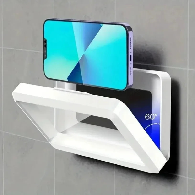Waterproof Shower Phone Holder – No-Drill Wall Mount, Anti-Fog Touch Screen