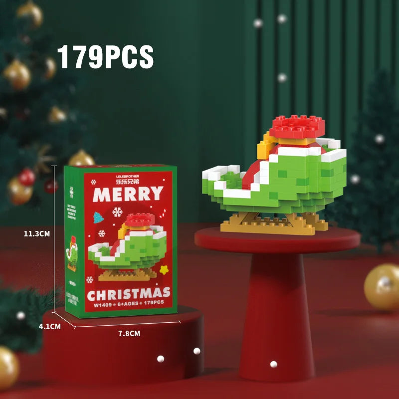 Christmas Micro Building Blocks Set – Santa, Reindeer & More