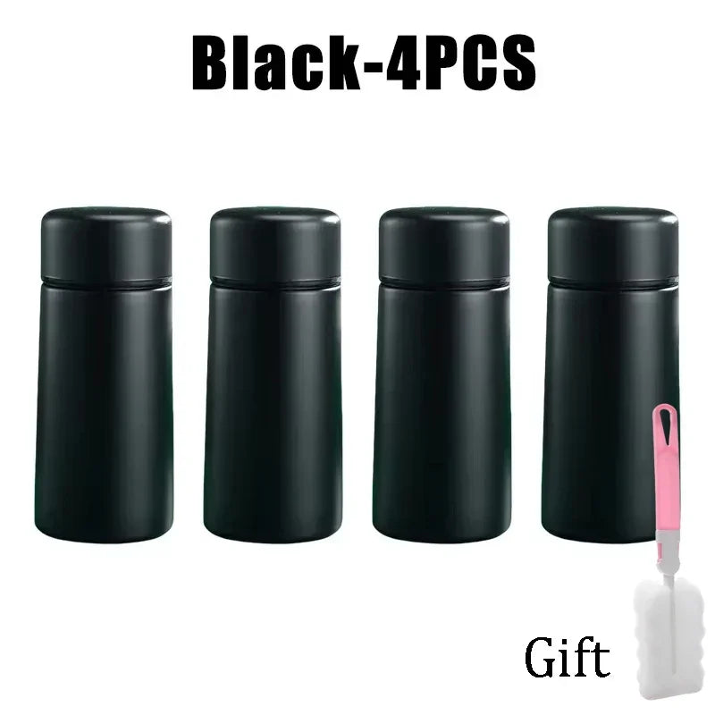 Mini Stainless Steel Thermos 160ml – Portable Pocket Flask for Coffee & Water