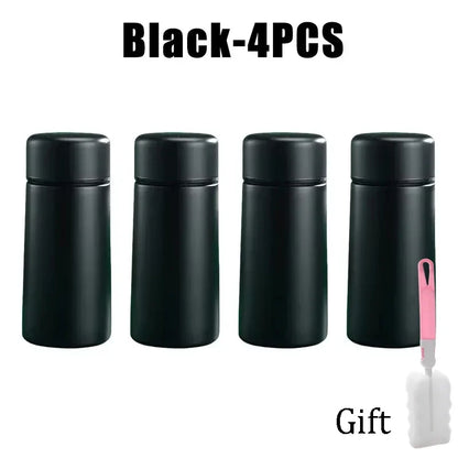 Mini Stainless Steel Thermos 160ml – Portable Pocket Flask for Coffee & Water