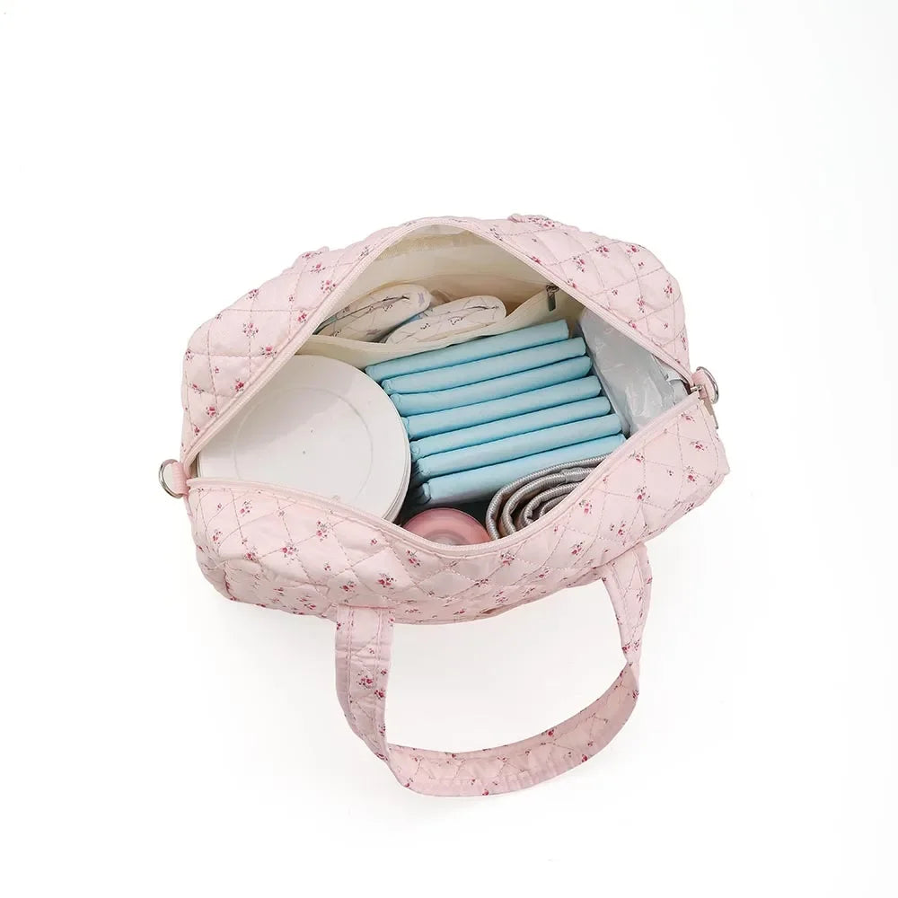 Quilted Diaper Bag – Stylish Maternity Tote for Moms