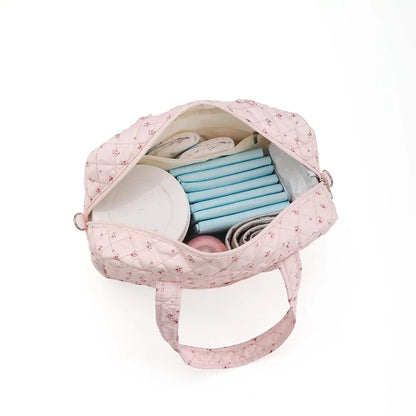 Quilted Diaper Bag – Stylish Maternity Tote for Moms