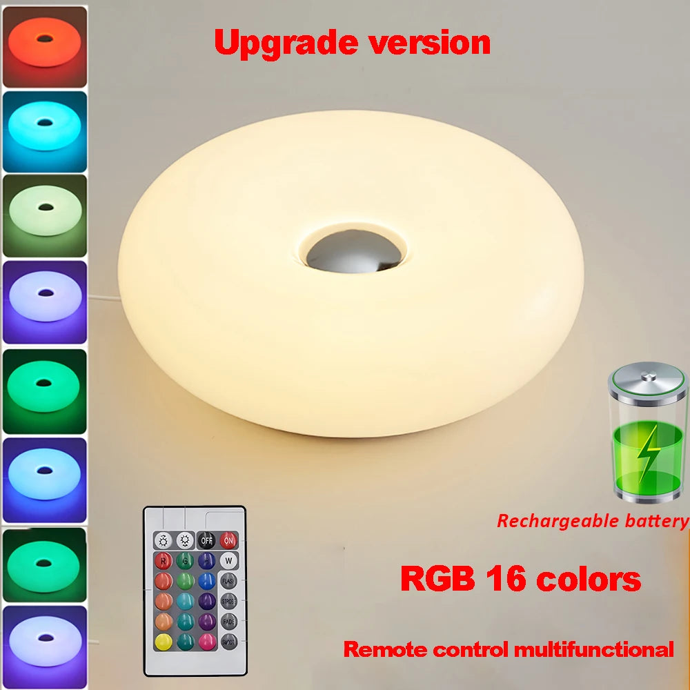 Donut Ambient Light – USB Touch Dimmable RGB Table Lamp