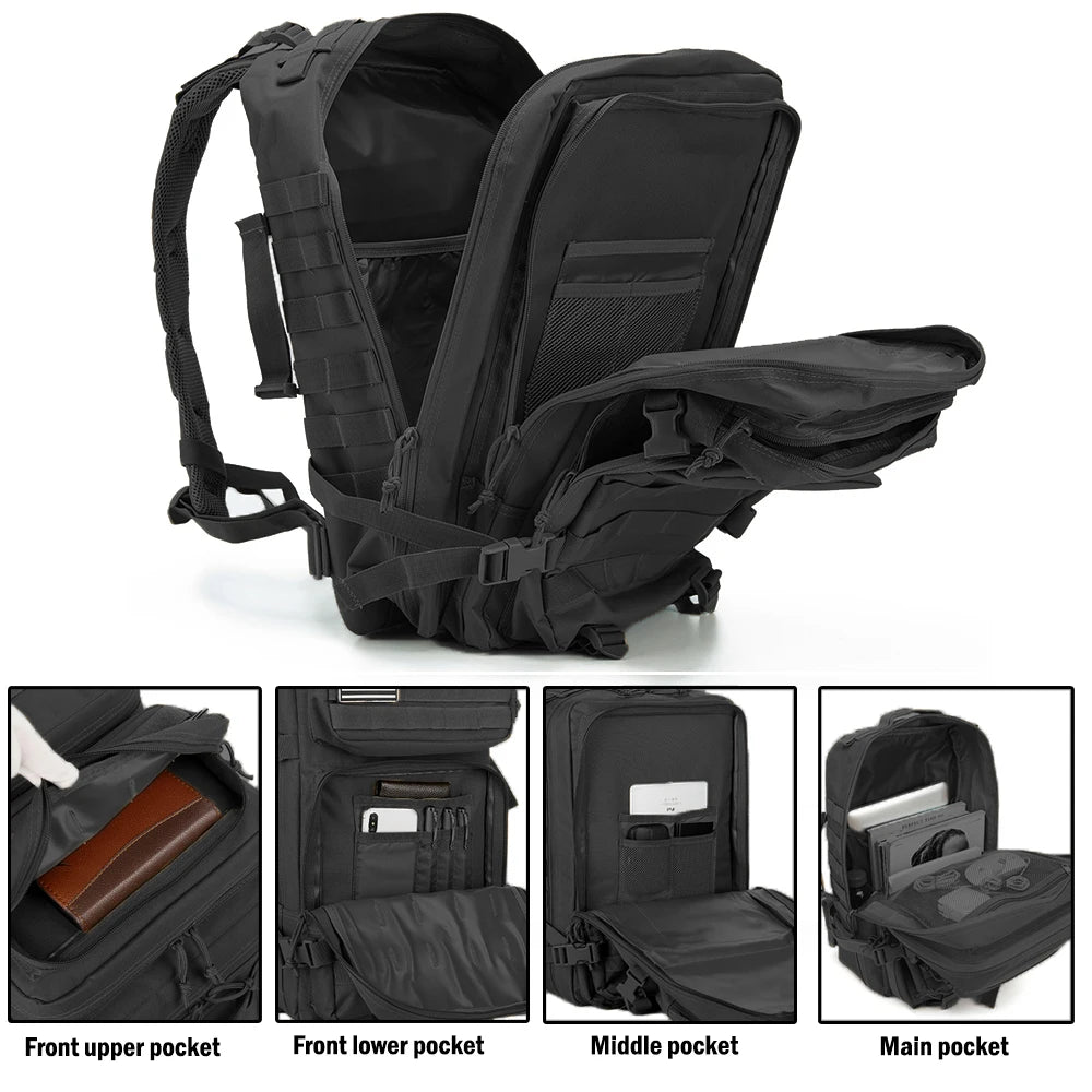 Tactical Backpack 30L & 50L – Military MOLLE Assault Pack for Hiking & Survival