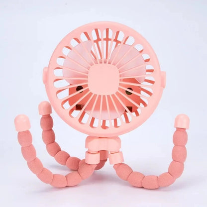Portable USB Mini Fan with Flexible Octopus Clip
