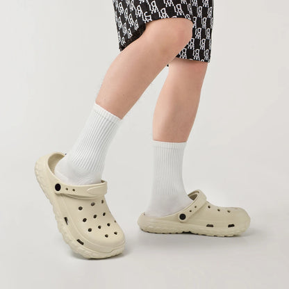 Clog Hole Shoes Thick Sole Non-Slip Beach Sandals for Men & Women