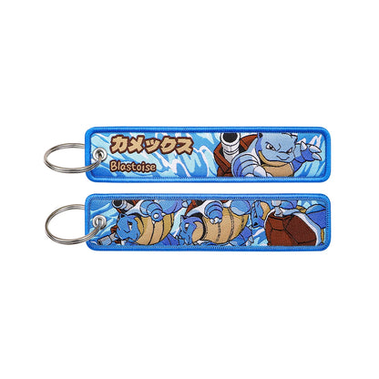 Anime Embroidered Keychain – Jet Tag Key Ring for Bags & Cars