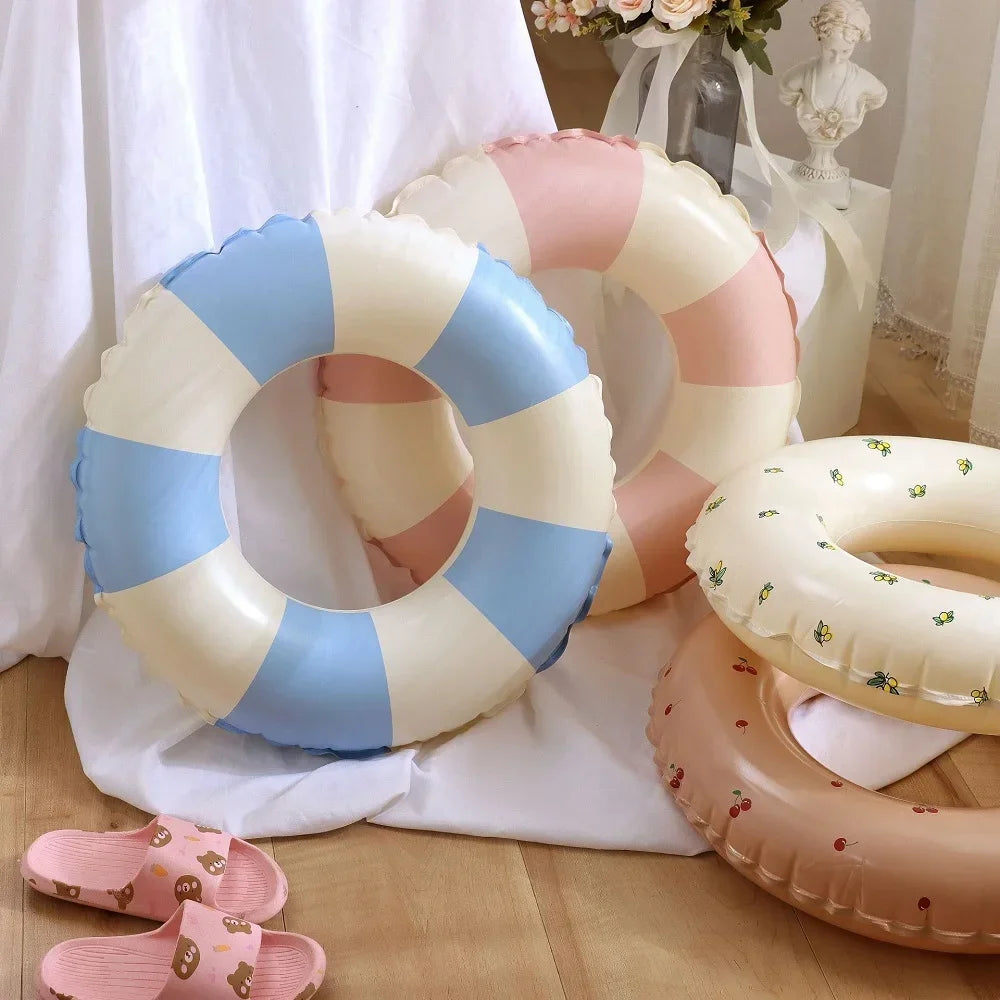 Inflatable Swim Ring Pool Float for Kids & Teens Donut Swimming Tube