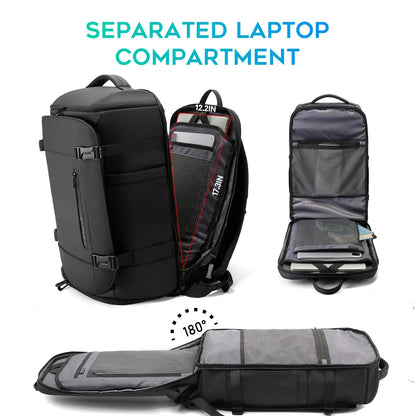 BANGE Large Capacity Travel Backpack with Dry Wet Separation
