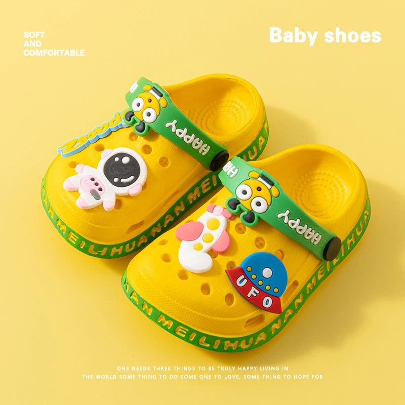 Kids Cartoon Clog Sandals – Anti-Slip Soft Sole for Boys & Girls