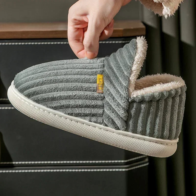 Plush Fur Slippers for Women & Men – Warm Indoor Slides