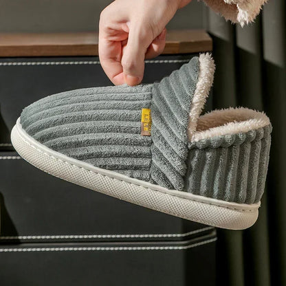 Plush Fur Slippers for Women & Men – Warm Indoor Slides