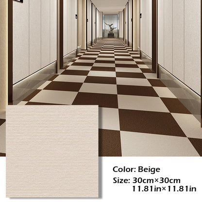 Self-Adhesive Carpet Tiles 12x12in – Anti-Slip DIY Floor Mat for Home & Office