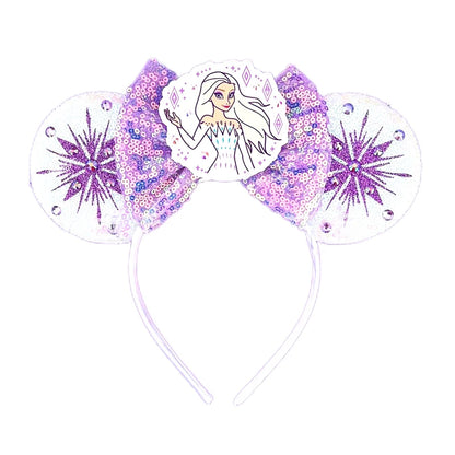 Disney Mouse Ear Headband Sequin Bow for Girls Adults Halloween Party