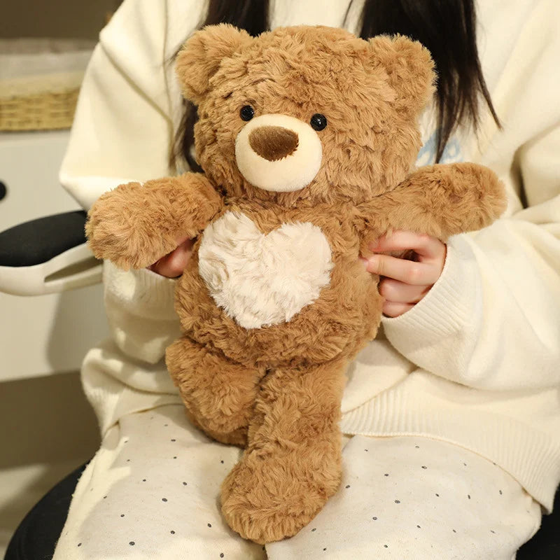 Cute Teddy Bear Plush Toy – 11" Soft Stuffed Animal Gift