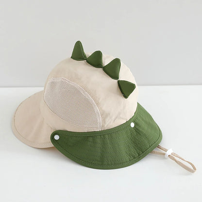 Kids Cartoon Animal Ear Sun Hat with Breathable Mesh