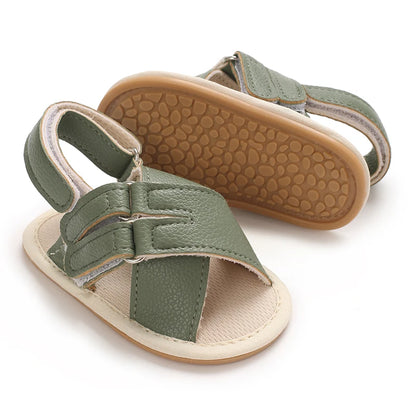Baby Non-Slip Sandals – Soft Sole First Walker Crib Shoes