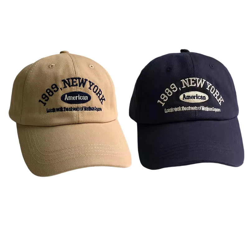 Baseball Cap – Unisex Retro Letter Embroidered Hat