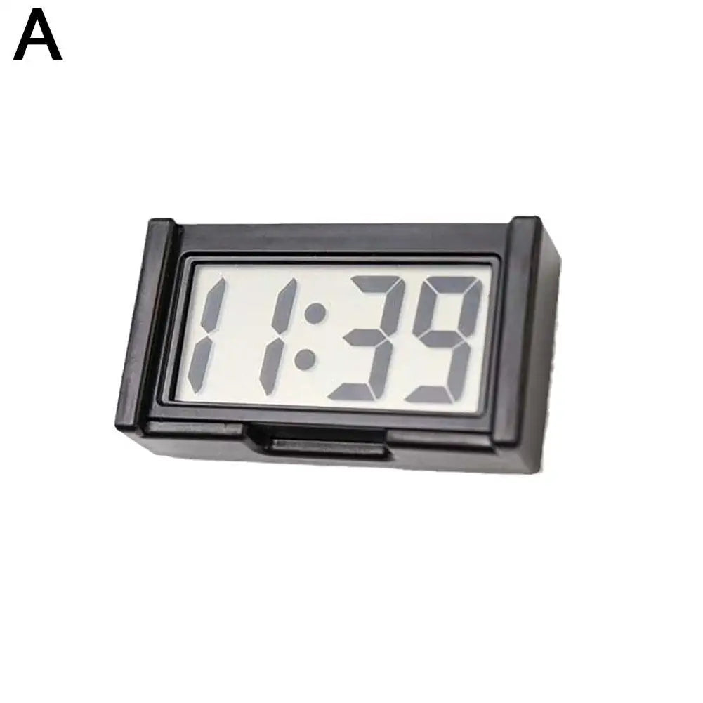 Mini Digital Clock for Car Dashboard – Large LCD Screen, Self-Adhesive