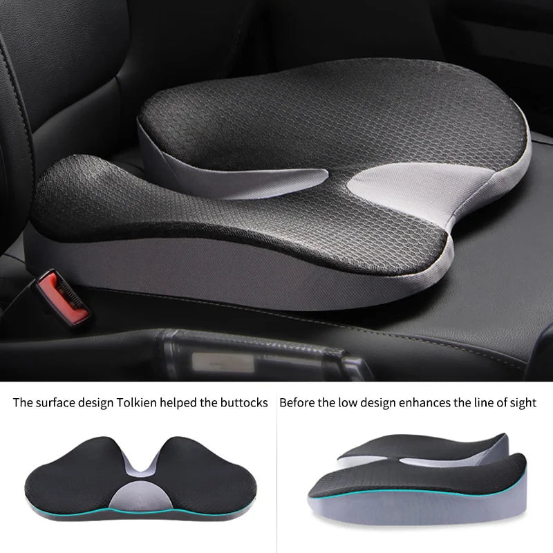Orthopedic Memory Foam Seat Cushion – Tailbone & Sciatica Relief