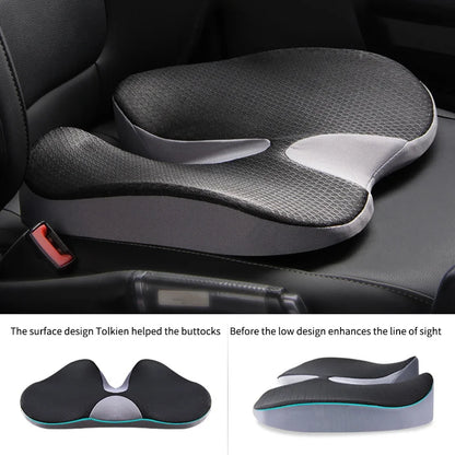 Orthopedic Memory Foam Seat Cushion – Tailbone & Sciatica Relief