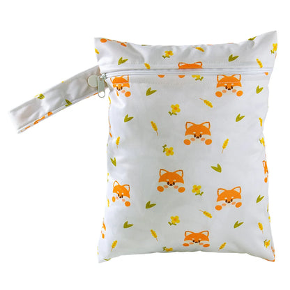 Waterproof Wet Dry Diaper Bag 20x25cm PUL Zipper Pouch