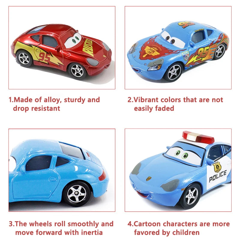 Disney Pixar Cars Sally Lightning McQueen Diecast Toy Car Set