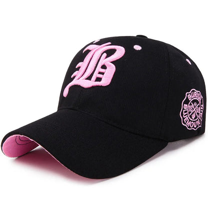 Embroidered Cotton Snapback Baseball Cap – Unisex