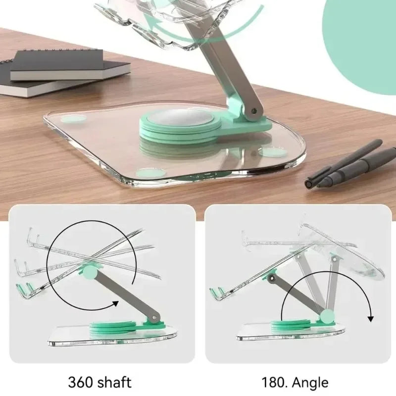 360° Rotating Adjustable Acrylic Tablet and Phone Stand