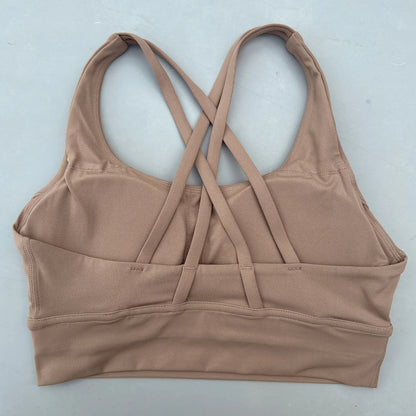 Women's Padded Cross-Back Sports Bra – High Support Activewear