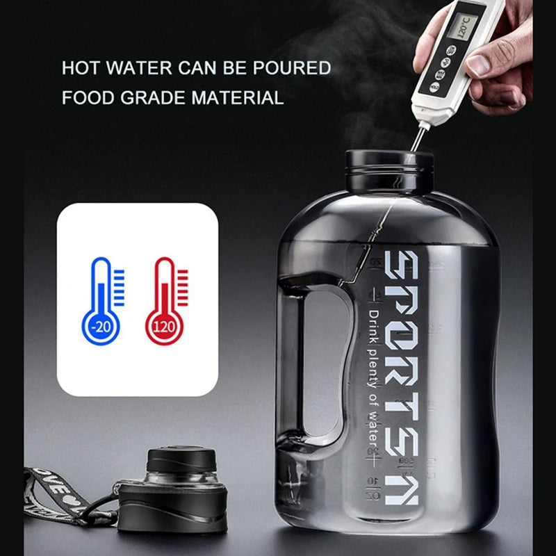 1.7L 2.7L Insulated Leak Proof Water Bottle with Straw