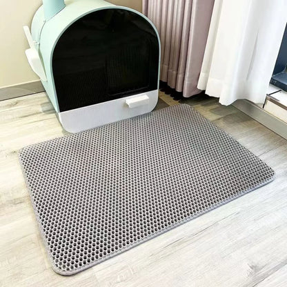 Cat Litter Mat Double Layer Waterproof & Non-Slip EVA Pad